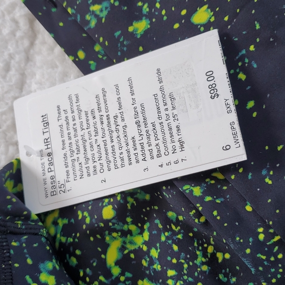 Lululemon Base Pace High-rise Tight 25" Sparks Fly Multi - Picture 4 of 15